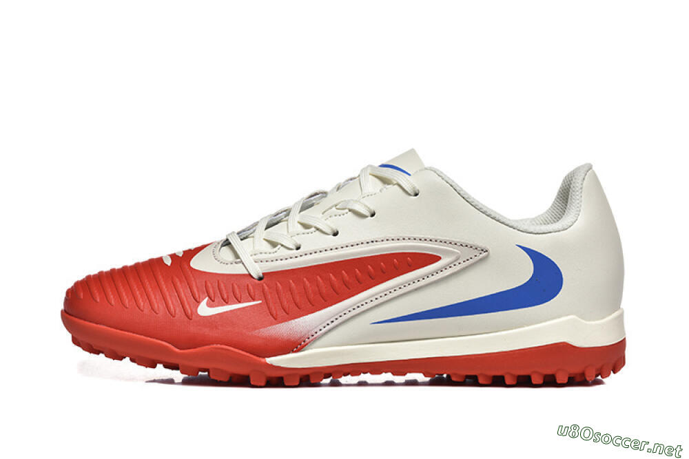 Men's Nike Phantom 6 Elite TF Football Shoes - Red/White/Blue 0