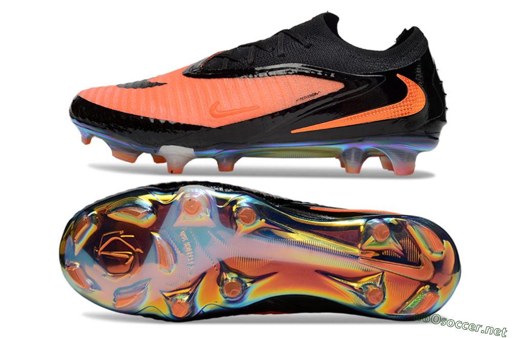 Unisex Nike Phantom 6 Elite FG Football Boots - Pink/Black/Gold 1