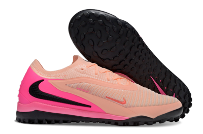 Unisex Nike Phantom 6 Elite TF Football Shoes - Pink/Black/Red