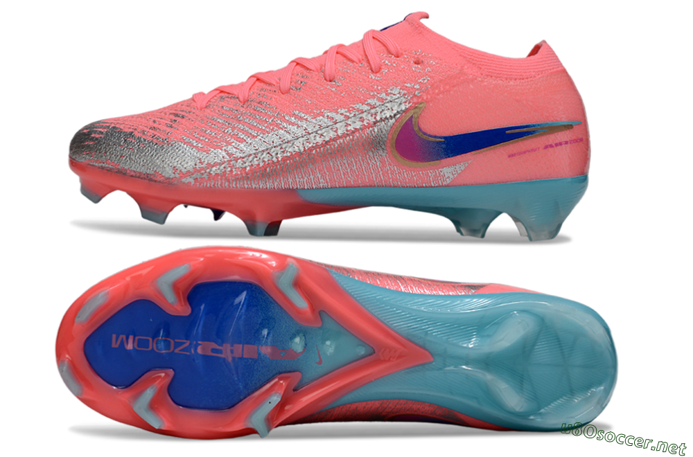 Unisex Nike Air Zoom Mercurial Vapor 16 Elite FG Football Boots - Red/Silver/Blue 1