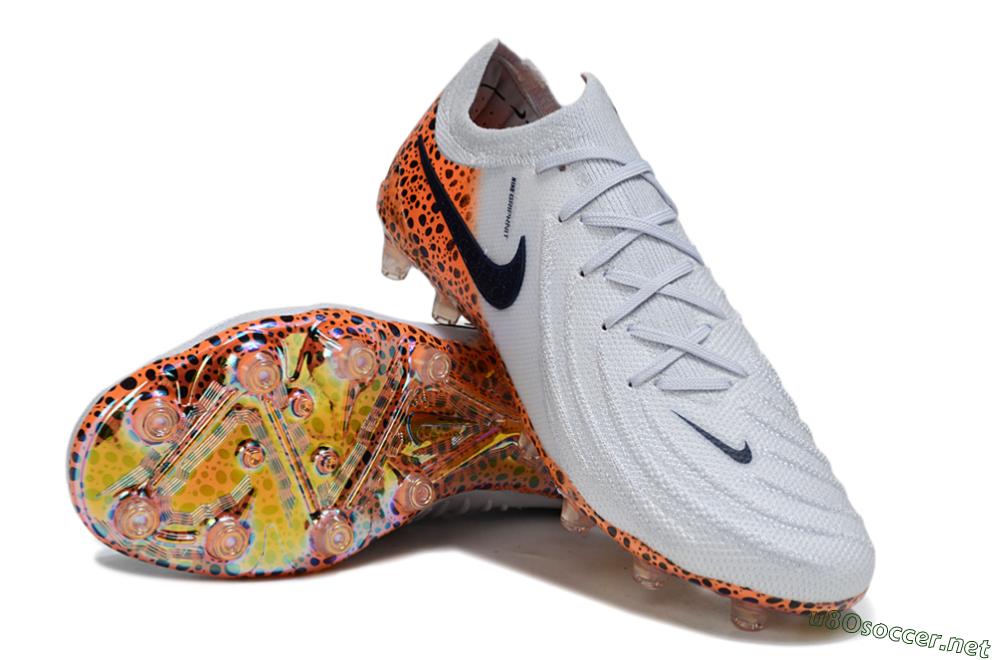 Men's Nike Phantom GX 2 Elite AG Football Boots - Grey/Black/Leopard 4