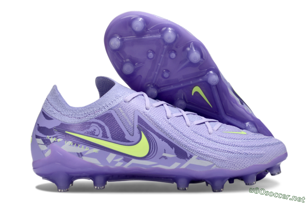 Men's Nike Phantom GX 2 Elite AG Football Boots - Purple/Yellow 2