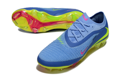 Men's Nike Phantom 6 Elite FG Football Boots - Blue/Pink/Yellow