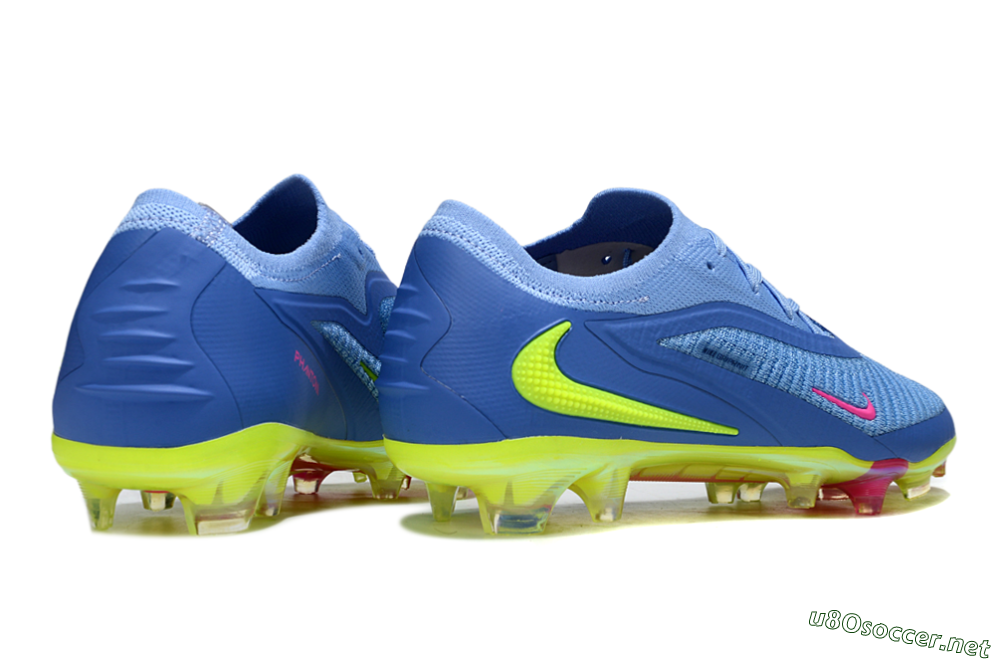 Men's Nike Phantom 6 Elite FG Football Boots - Blue/Pink/Yellow 7
