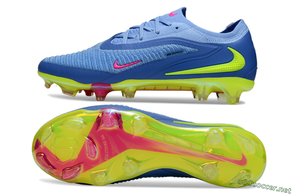 Men's Nike Phantom 6 Elite FG Football Boots - Blue/Pink/Yellow 1