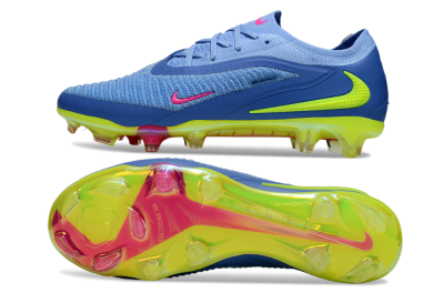 Men's Nike Phantom 6 Elite FG Football Boots - Blue/Pink/Yellow