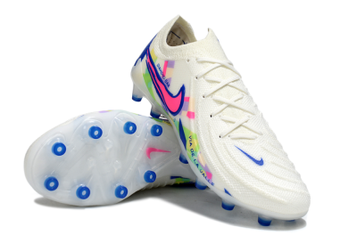 Men's Nike Phantom GX 2 Elite AG Football Boots - White/Blue/Pink