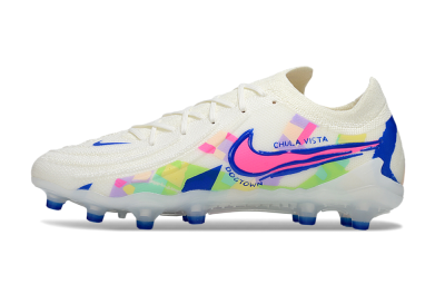 Men's Nike Phantom GX 2 Elite AG Football Boots - White/Blue/Pink