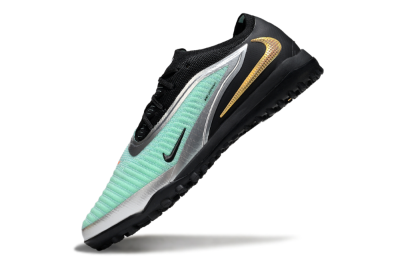Men's Nike Phantom 6 Elite TF Football Shoes - Jade/Silver/Black