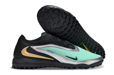 Men's Nike Phantom 6 Elite TF Football Shoes - Jade/Silver/Black