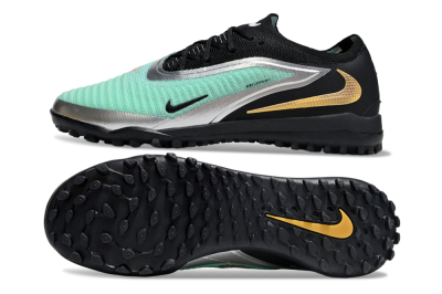 Men's Nike Phantom 6 Elite TF Football Shoes - Jade/Silver/Black