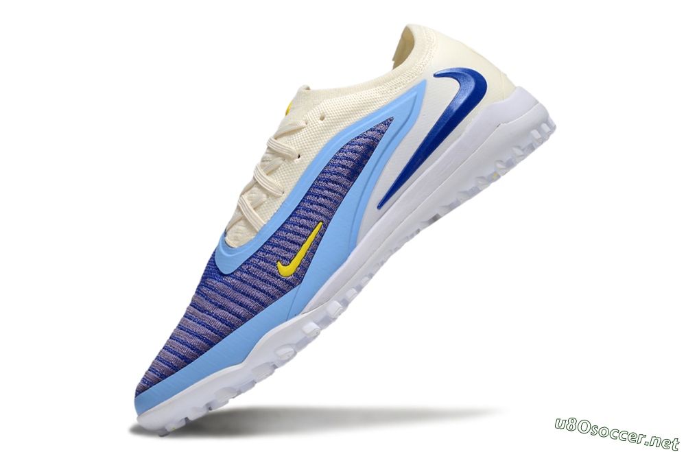 Men's Nike Phantom 6 Elite TF Football Shoes - Blue/White/Jade 5