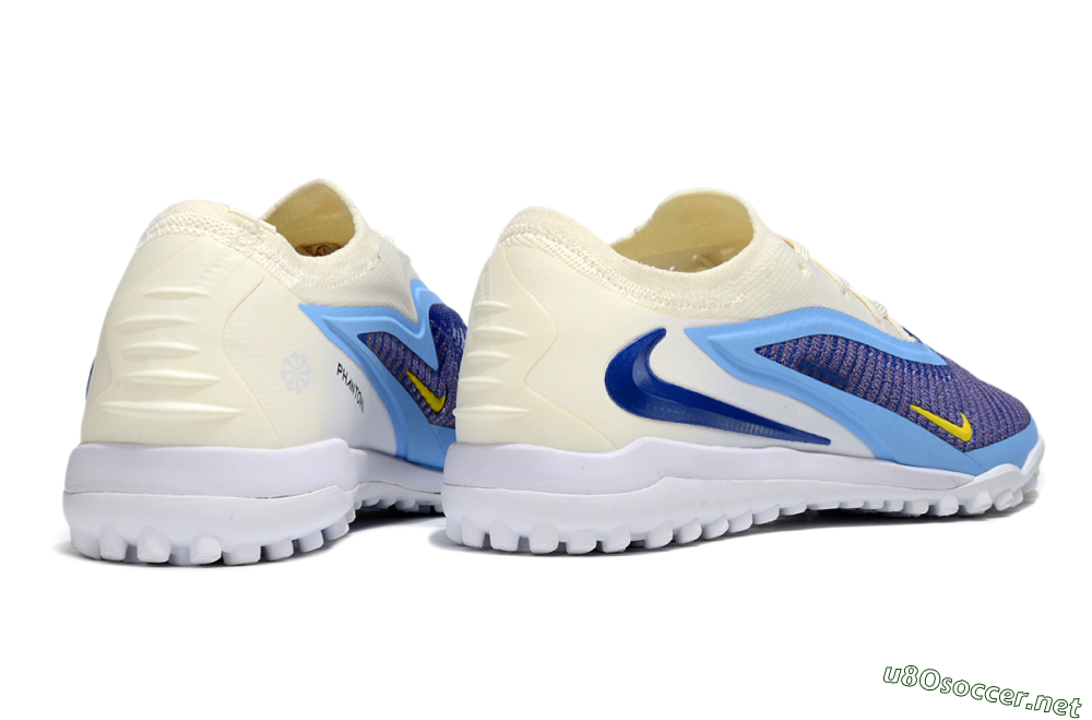 Men's Nike Phantom 6 Elite TF Football Shoes - Blue/White/Jade 6