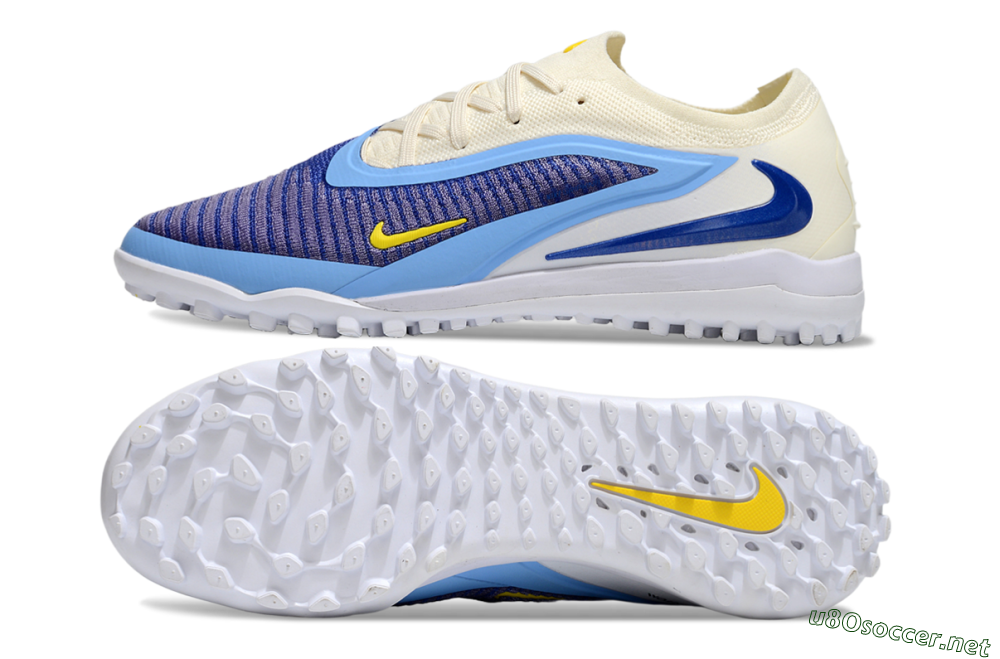 Men's Nike Phantom 6 Elite TF Football Shoes - Blue/White/Jade 1