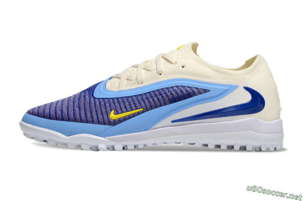 Men's Nike Phantom 6 Elite TF Football Shoes - Blue/White/Jade 0