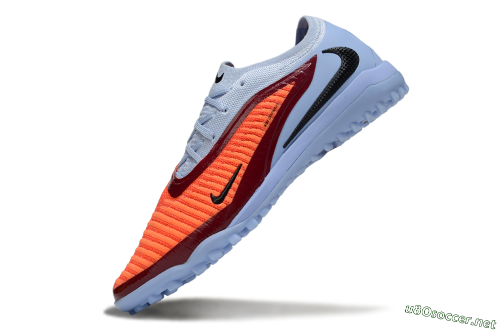 Men's Nike Phantom 6 Elite TF Football Shoes - Red/Jade/Black 5