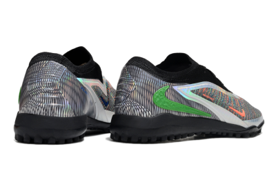 Men's Nike Phantom 6 Elite TF Football Shoes - Grey/Silver/Black