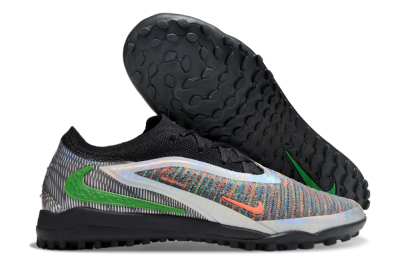 Men's Nike Phantom 6 Elite TF Football Shoes - Grey/Silver/Black