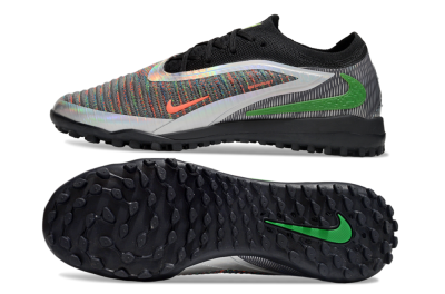 Men's Nike Phantom 6 Elite TF Football Shoes - Grey/Silver/Black