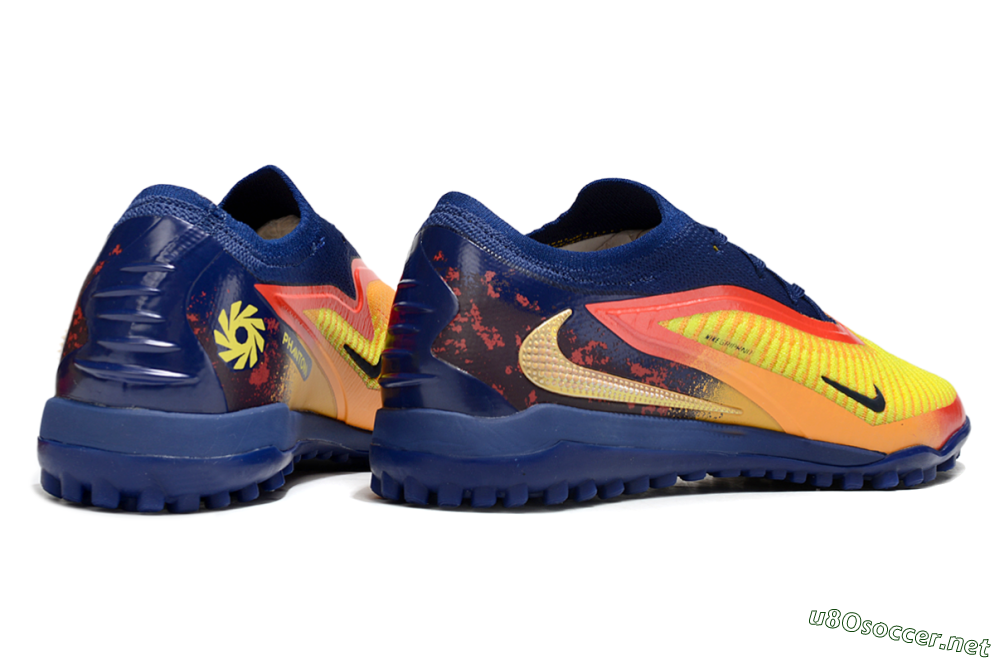 Men's Nike Phantom 6 Elite TF Football Shoes - Yellow/Red/Blue 6