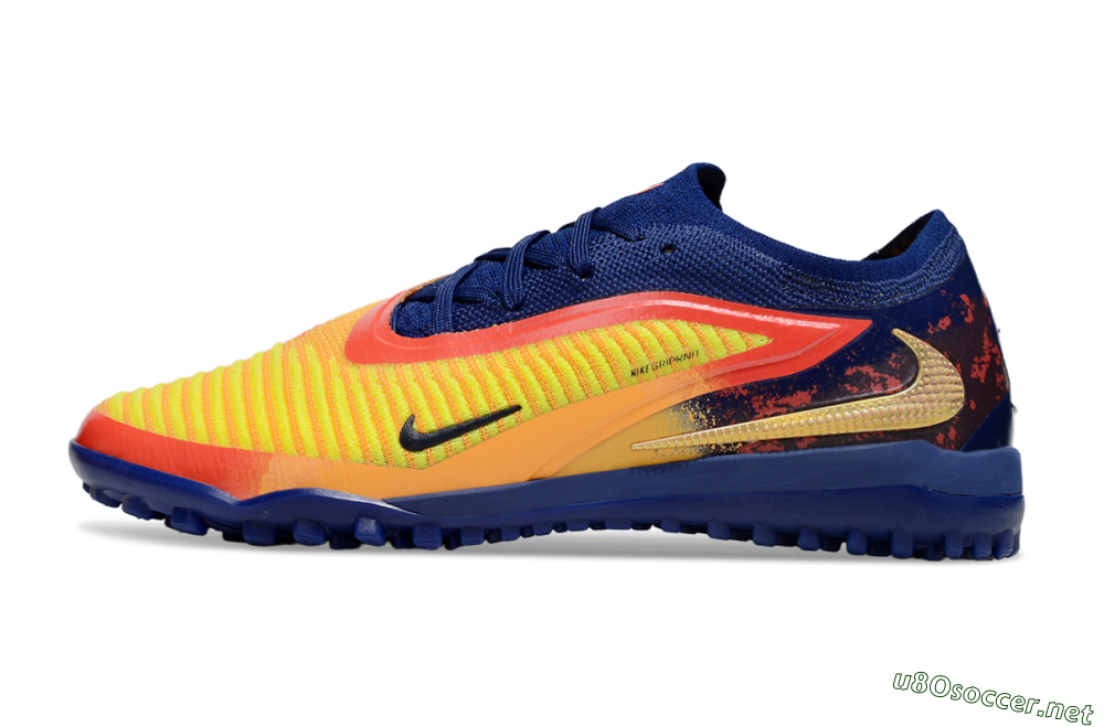 Men's Nike Phantom 6 Elite TF Football Shoes - Yellow/Red/Blue 0