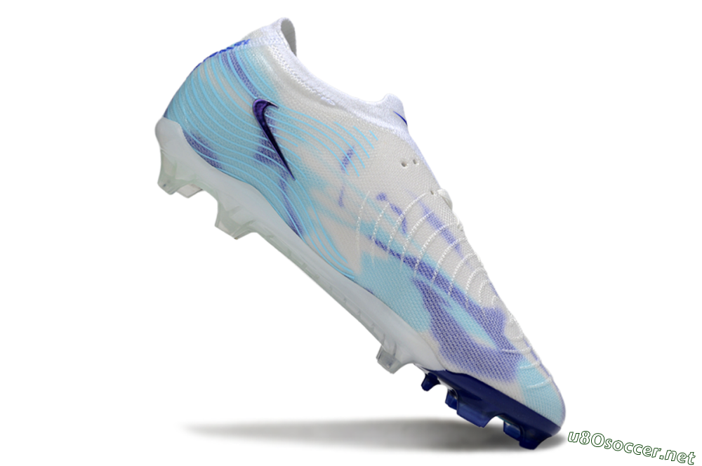 Men's Nike Phantom GX 2 Elite FG Football Boots - White/Purple/Jade 4