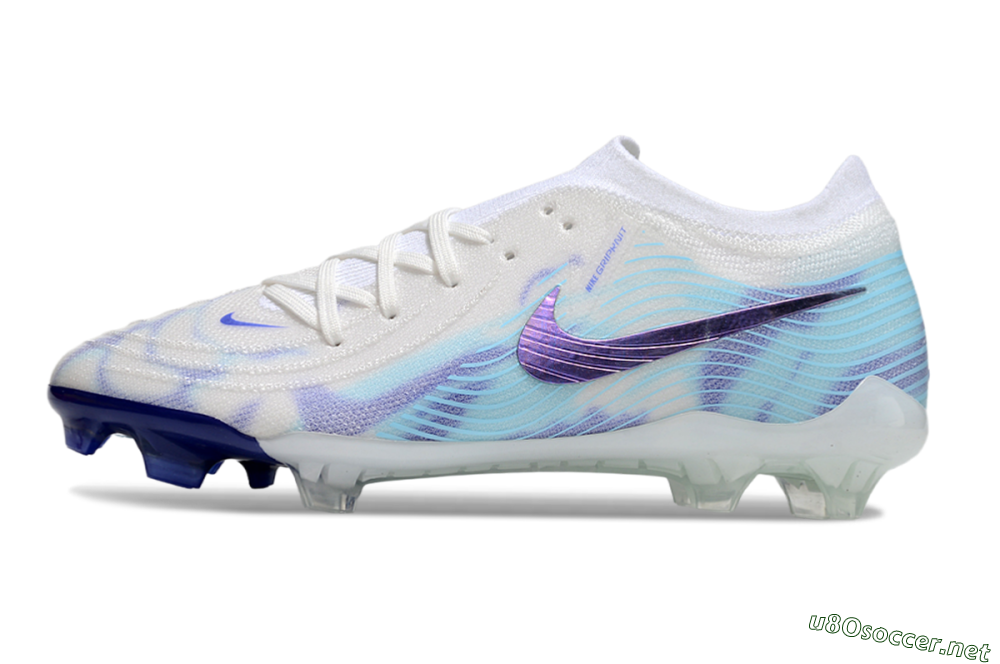 Men's Nike Phantom GX 2 Elite FG Football Boots - White/Purple/Jade 0