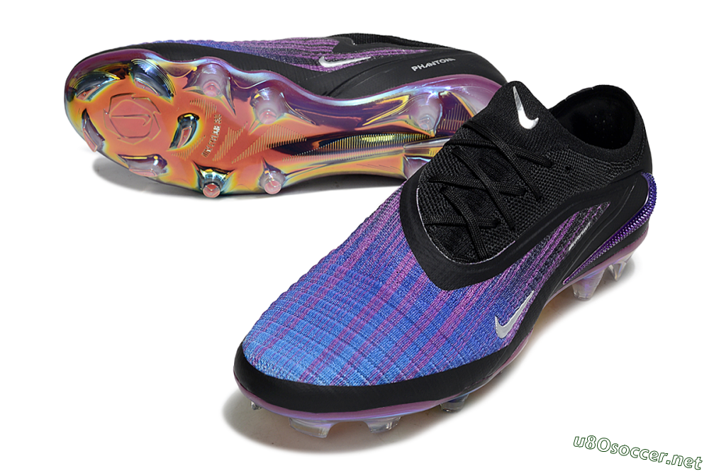 Men's Nike Phantom 6 Elite FG Football Boots - Blue/Black/Purple 3