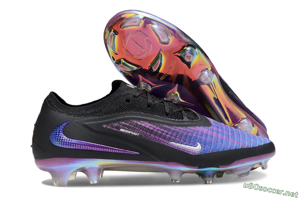 Men's Nike Phantom 6 Elite FG Football Boots - Blue/Black/Purple 2