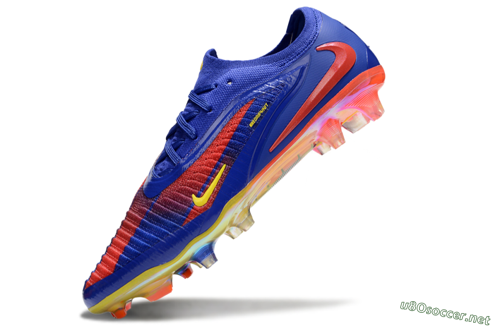Men's Nike Phantom 6 Elite FG Football Boots - Blue/Red/Yellow 5