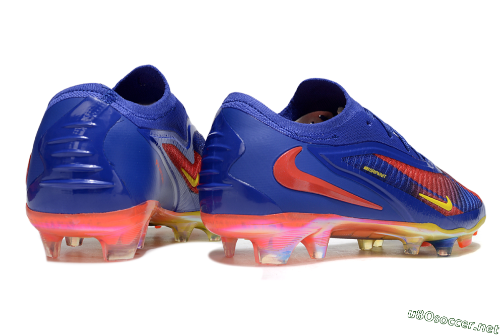 Men's Nike Phantom 6 Elite FG Football Boots - Blue/Red/Yellow 6