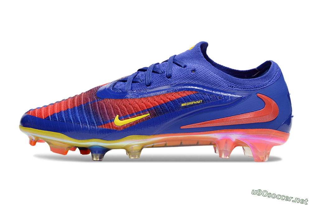 Men's Nike Phantom 6 Elite FG Football Boots - Blue/Red/Yellow 0