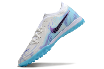 Men's Nike Phantom GX 2 Elite TF Football Shoes - White/Purple/Jade