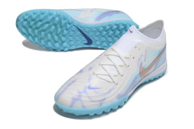 Men's Nike Phantom GX 2 Elite TF Football Shoes - White/Purple/Jade
