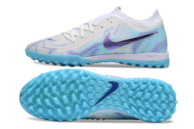 Men's Nike Phantom GX 2 Elite TF Football Shoes - White/Purple/Jade