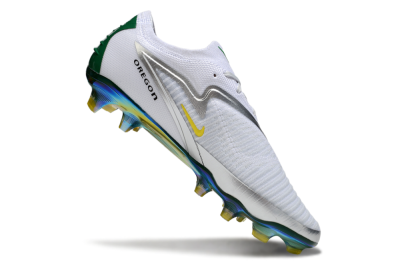 Men's Nike Phantom 6 Elite FG Football Boots - White/Silver/Yellow
