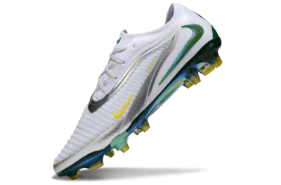 Men's Nike Phantom 6 Elite FG Football Boots - White/Silver/Yellow