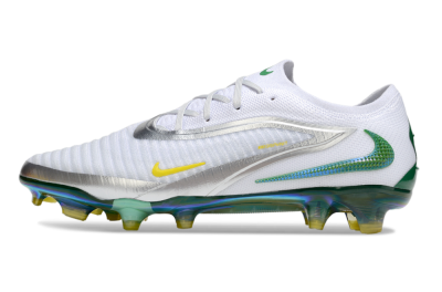 Men's Nike Phantom 6 Elite FG Football Boots - White/Silver/Yellow