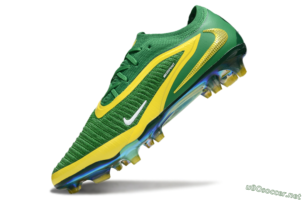 Men's Nike Phantom 6 Elite FG Football Boots - Green/Yellow/Black 5