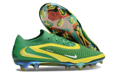 Men's Nike Phantom 6 Elite FG Football Boots - Green/Yellow/Black