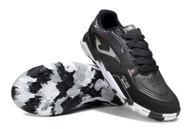 Men's Joma Top Flex TF Football Shoes - Black/Silver/White