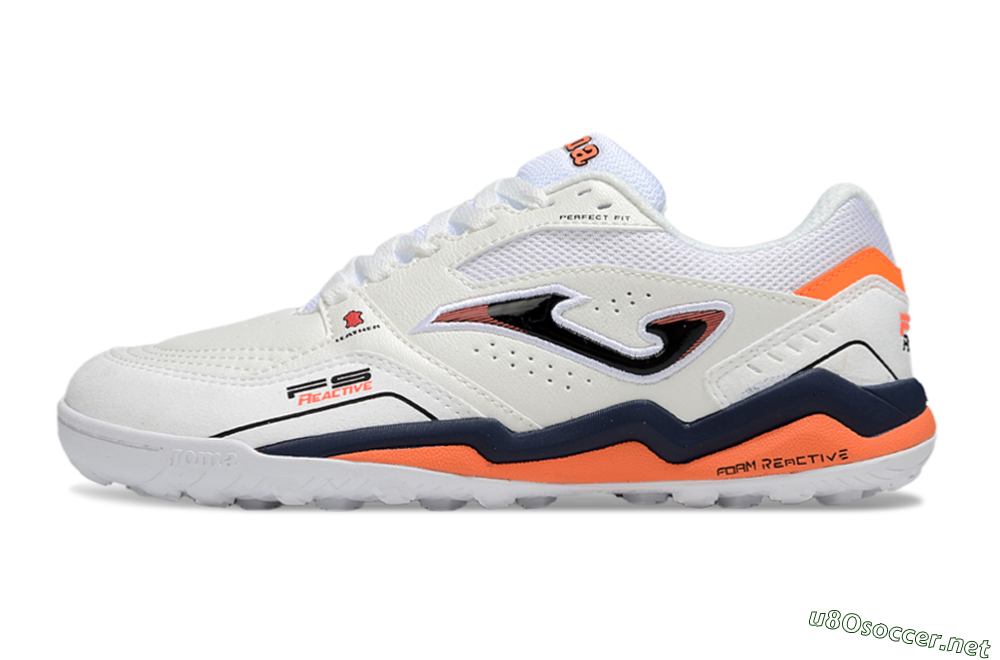 Men's Joma Top Flex TF Football Shoes - White/Blue/Red 0