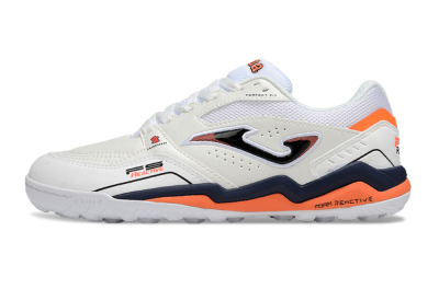 Men's Joma Top Flex TF Football Shoes - White/Blue/Red
