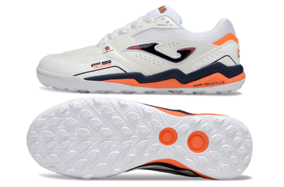 Men's Joma Top Flex TF Football Shoes - White/Blue/Red