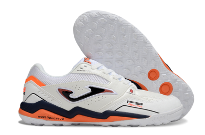 Men's Joma Top Flex TF Football Shoes - White/Blue/Red