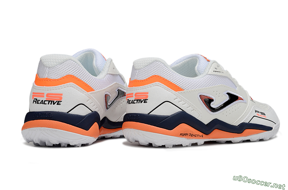 Men's Joma Top Flex TF Football Shoes - White/Blue/Red 6