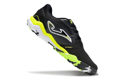 Men's Joma Top Flex TF Football Shoes - Black/White/Yellow