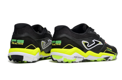 Men's Joma Top Flex TF Football Shoes - Black/White/Yellow