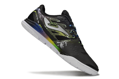 Men's Joma Top Flex IC Football Shoes - Black/White/Yellow