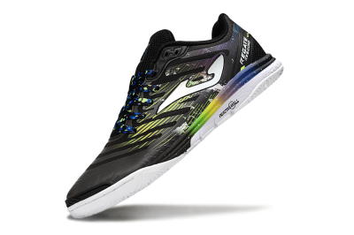 Men's Joma Top Flex IC Football Shoes - Black/White/Yellow